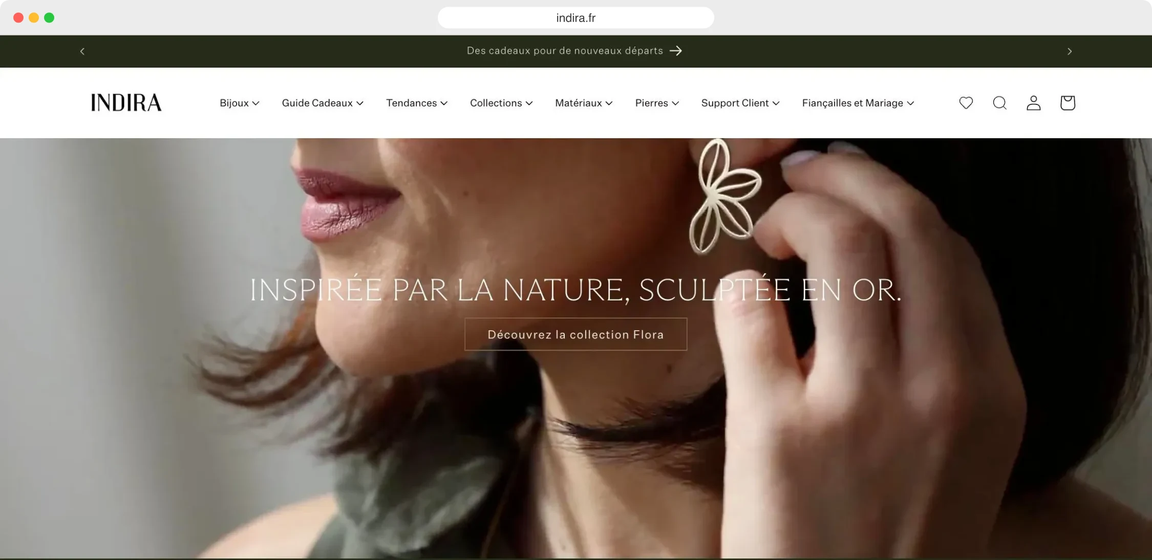 The same store running in Romanian, French and Italian, translated by Opvelo (indira.fr)
